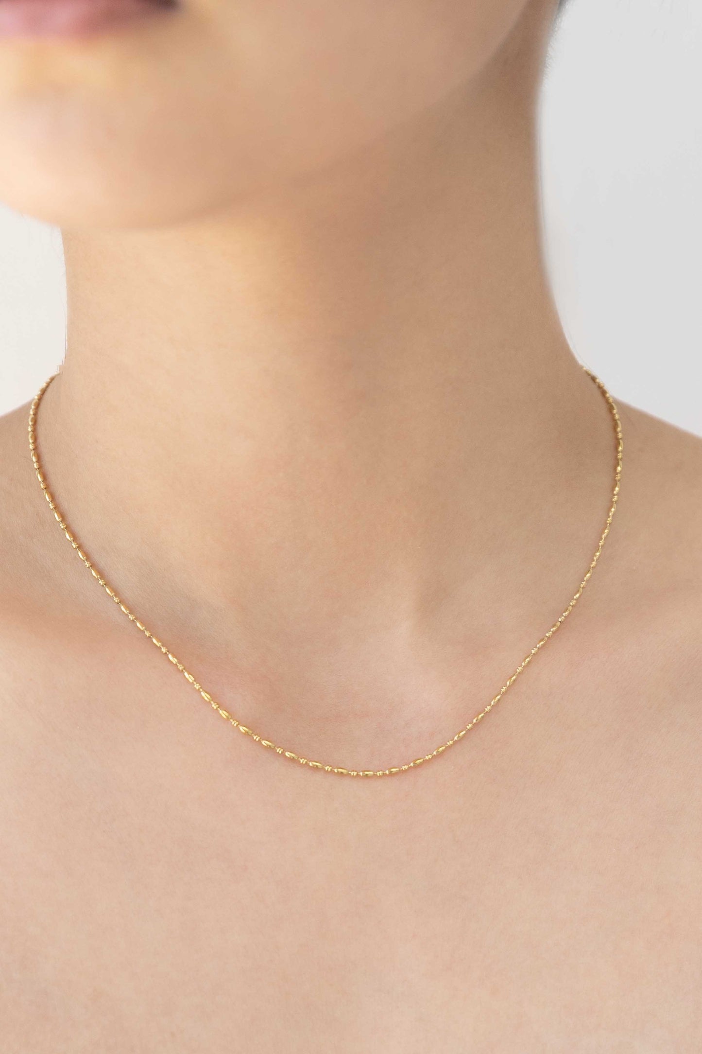 Mini Gold Bead Chain Choker