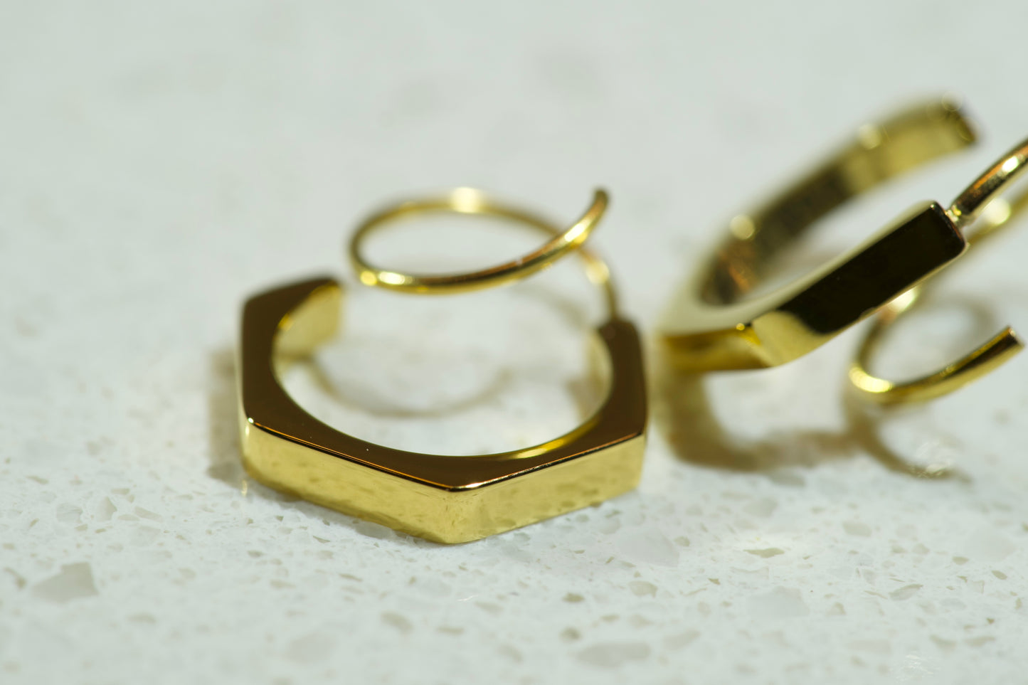 Hexagon Double Twist Hoop