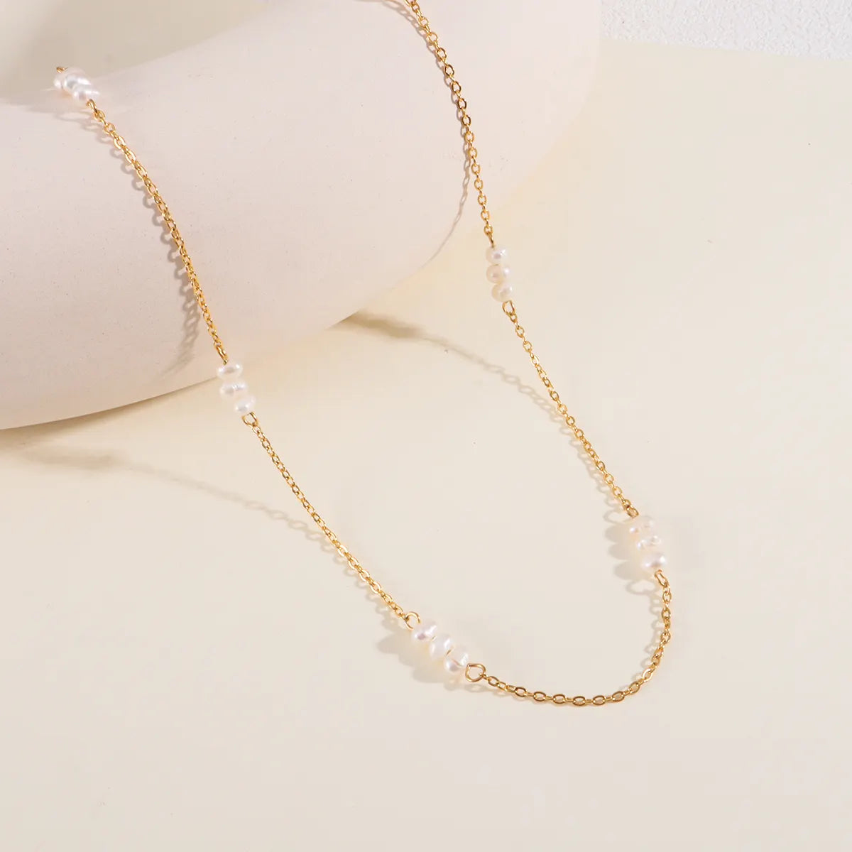 Alani Triple Pearl Necklace