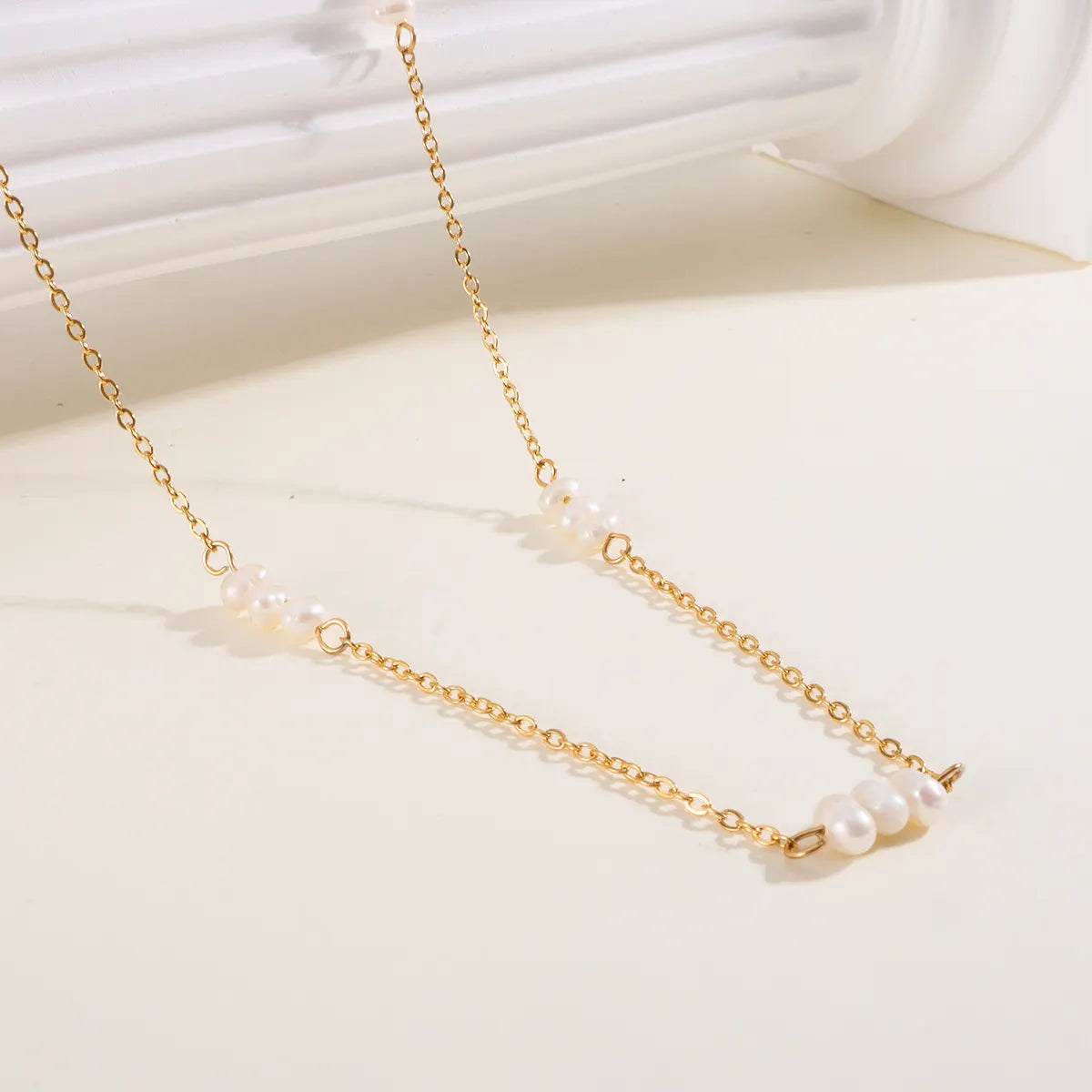 Alani Triple Pearl Necklace