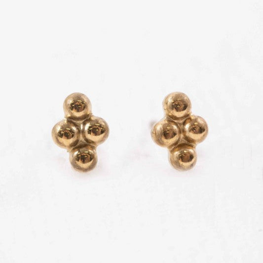 Dots of Gold Earring Studs