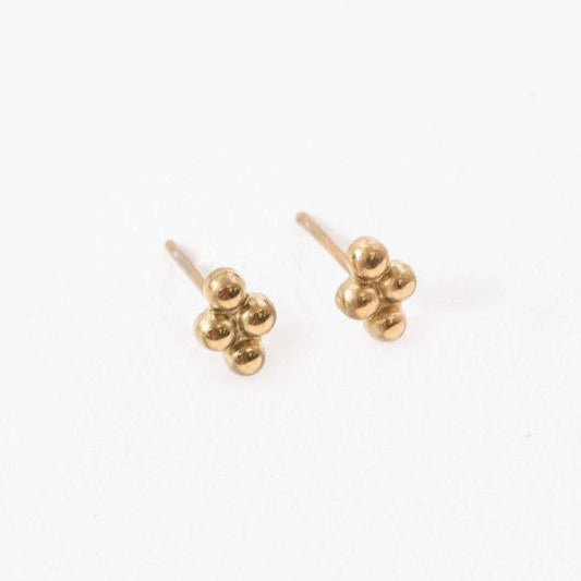Dots of Gold Earring Studs