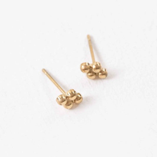 Dots of Gold Earring Studs