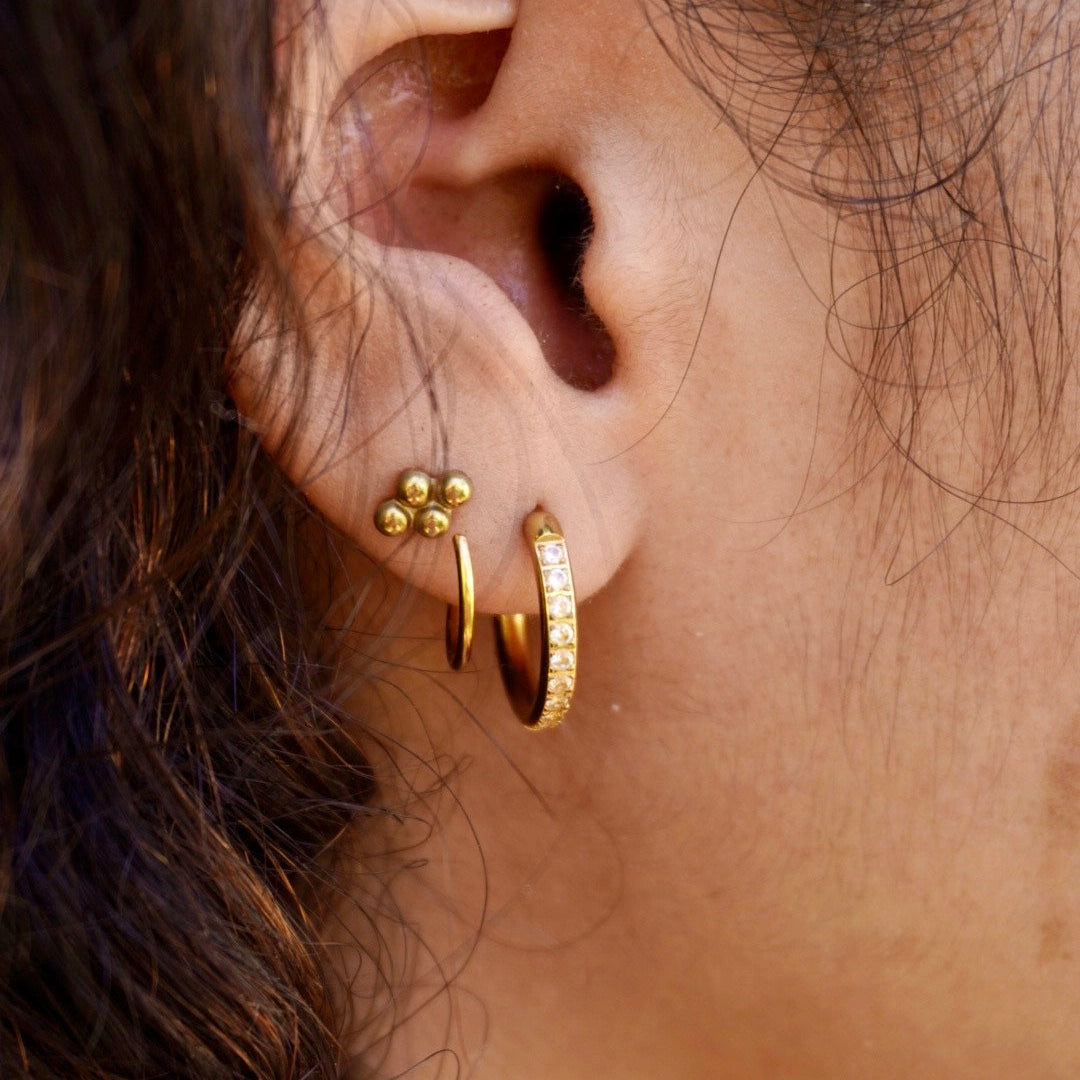 CC Double Twist Hoop Earring