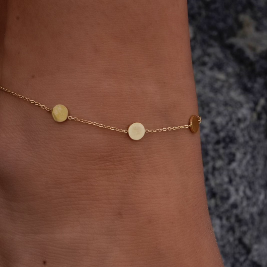 Disc Trio Anklet
