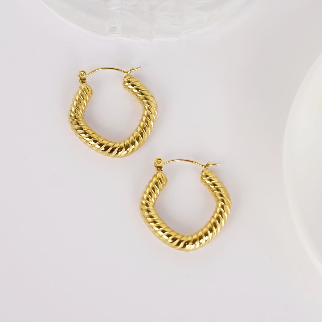 Gia Twist Hoops