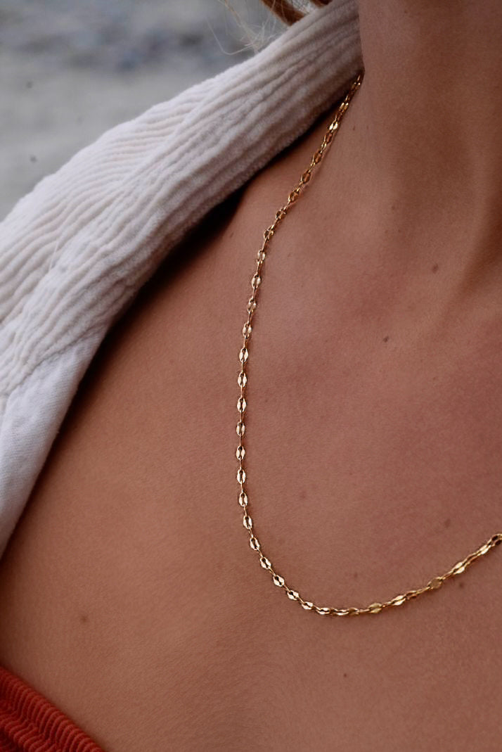 Shimmering Anchor Link Necklace