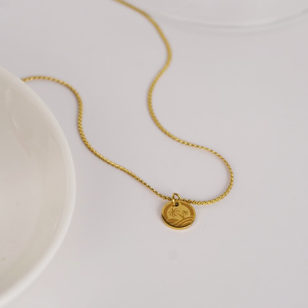Oside Logo Charm Necklace
