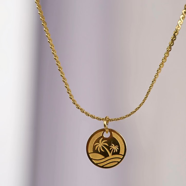 Oside Logo Charm Necklace