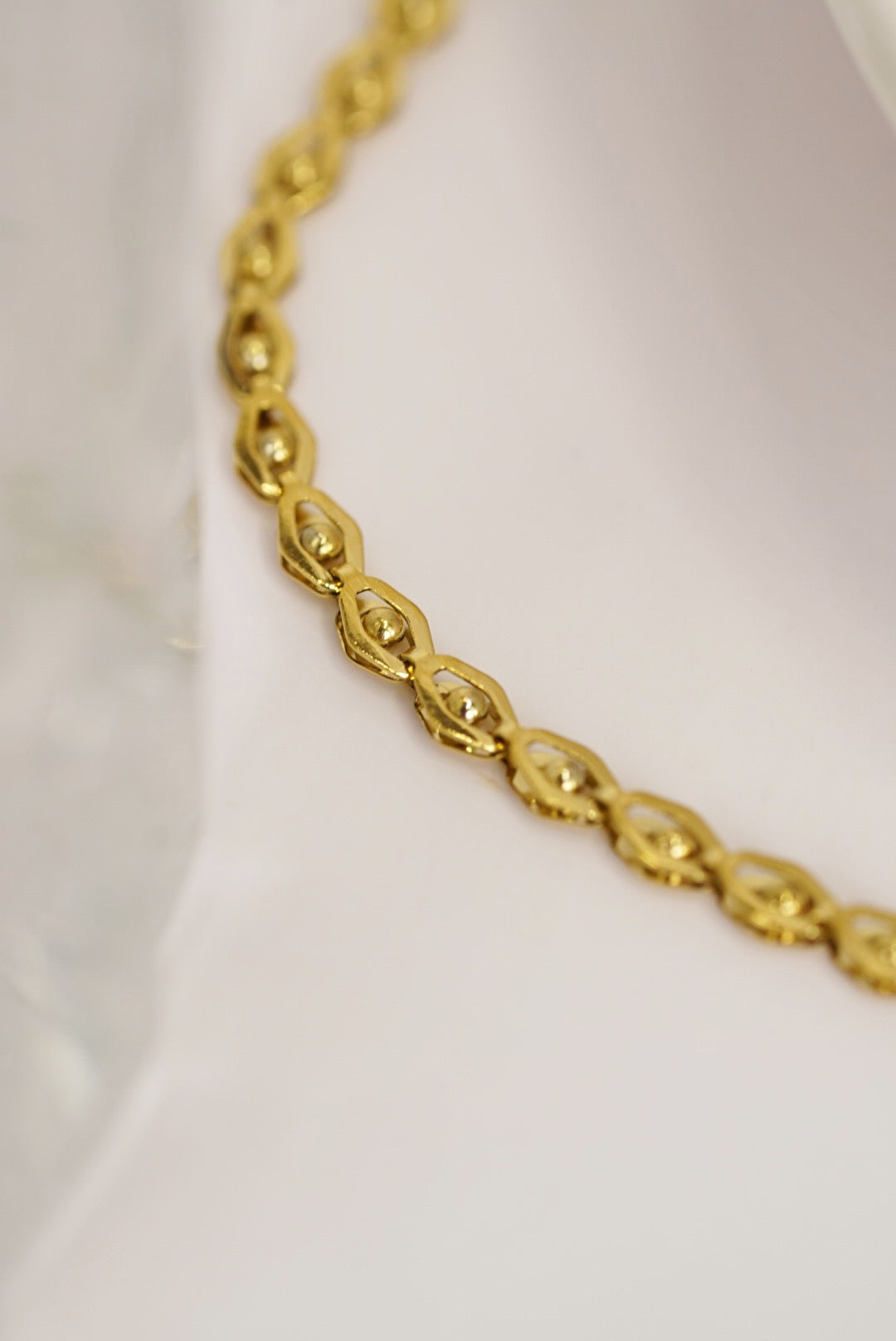 Golden Eye Chain Necklace
