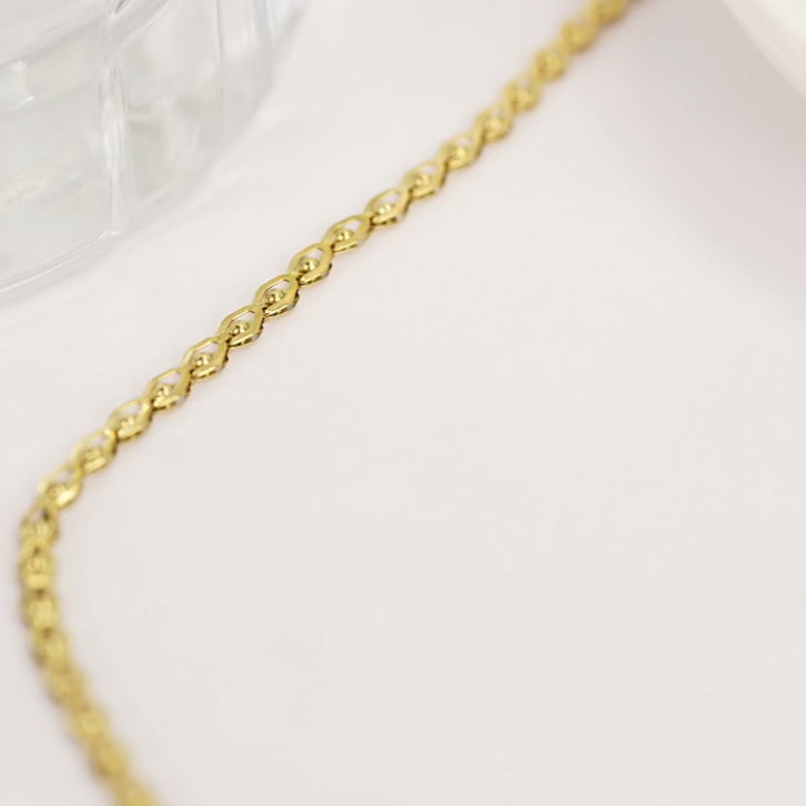Golden Eye Chain Necklace
