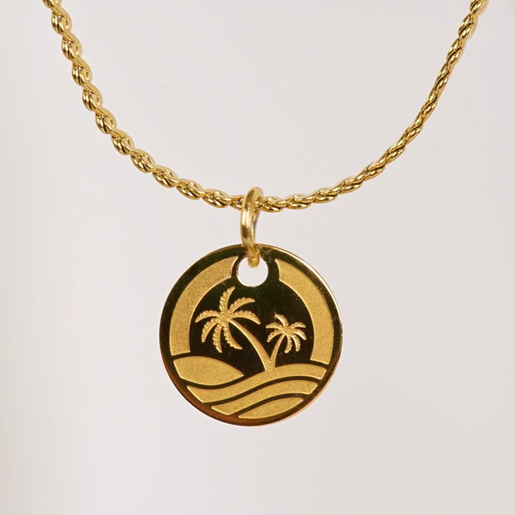 Oside Logo Charm Necklace