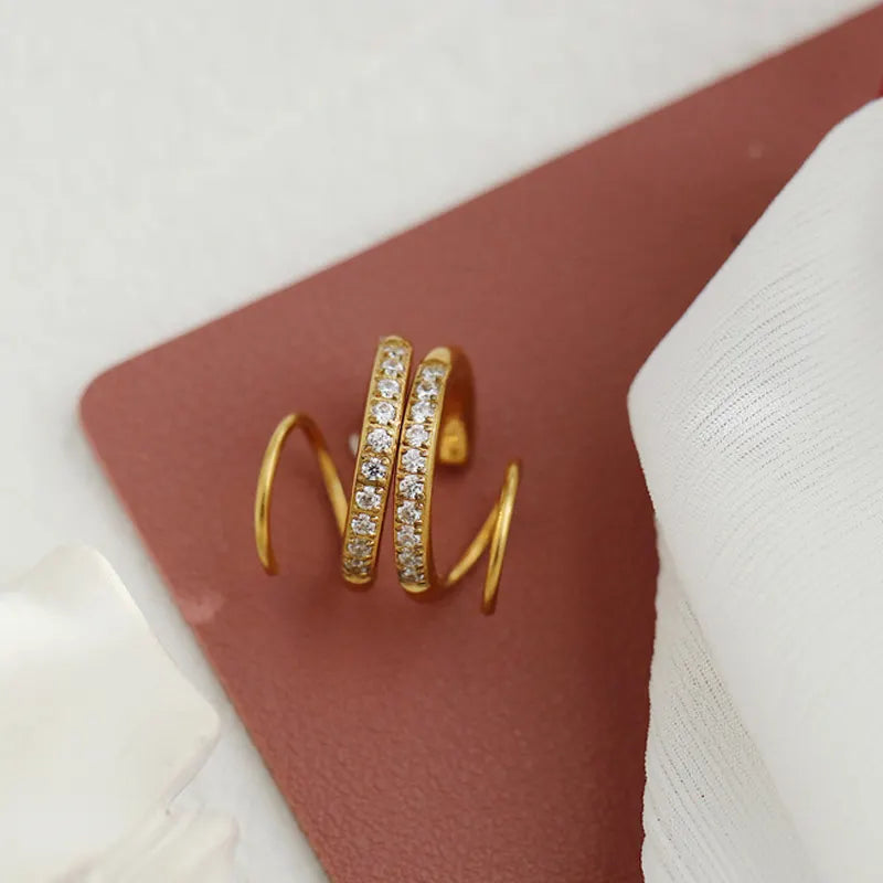 CC Double Twist Hoop Earring