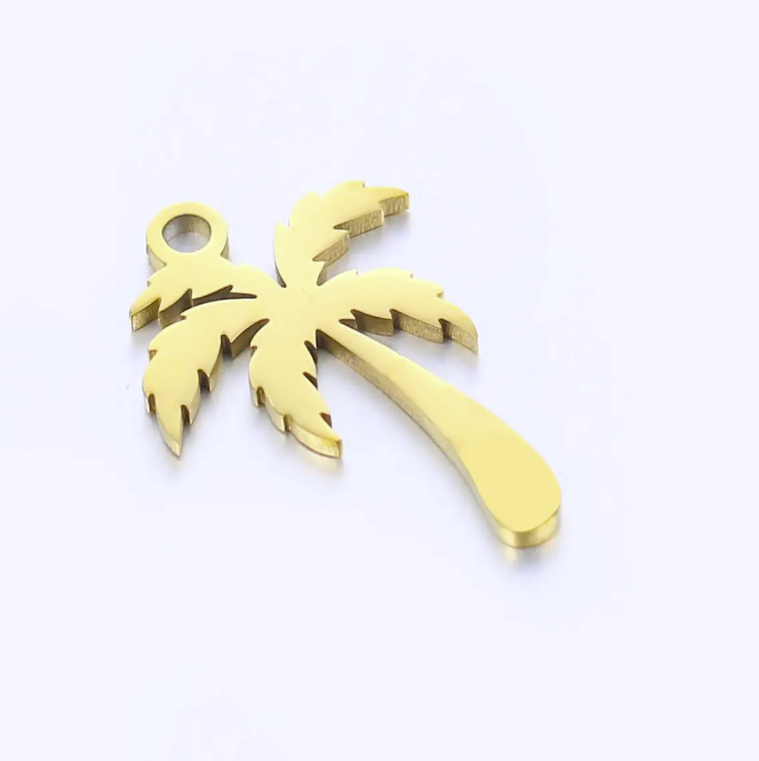Palm Tree Pendant Necklace